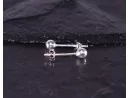 Silberohrstecker mit polierter Kugel