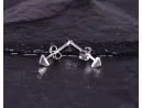 Silberohrstecker mit Pyramidenform