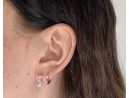 Silberohrstecker mit runden Zirkonsteinen