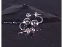 Silberohrstecker mit zwei grossen Kugeln