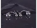 Silberohrstecker mit zwei grossen Kugeln
