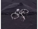 Silberohrstecker mit zwei verbunden Ringen