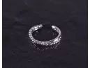 Silberring als Kugelkranz