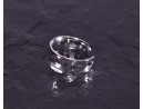Silberring in gehämmerter Optik glattpoliert