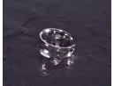 Silberring in gehämmerter Optik glattpoliert