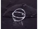 Silberring mit filigran sich kreuzenden Ringschienen