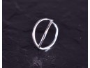 Silberring mit filigran sich kreuzenden Ringschienen