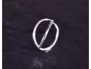 Silberring mit filigran sich kreuzenden Ringschienen