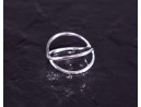 Silberring mit filigran sich kreuzenden Ringschienen