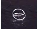 Silberring mit filigran sich kreuzenden Ringschienen