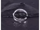 Silberring mit gedrehter Ringschiene