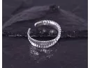 Silberring mit gedrehter Ringschiene