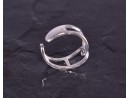 Silberring mit geometrischer Linienführung