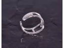 Silberring mit geometrischer Linienführung