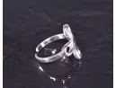 Silberring mit Kleeblattmotiv