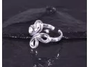 Silberring mit Kleeblattmotiv