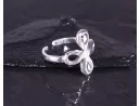 Silberring mit Kleeblattmotiv