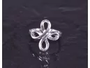 Silberring mit Kleeblattmotiv