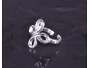Silberring mit Kleeblattmotiv