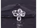 Silberring mit Kleeblattmotiv