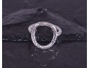 Silberring mit Kranzmotiv