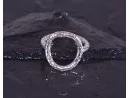 Silberring mit Kranzmotiv