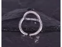 Silberring mit Kranzmotiv