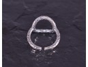 Silberring mit Kranzmotiv