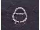 Silberring mit Kranzmotiv