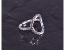 Silberring mit Kranzmotiv