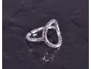 Silberring mit Kranzmotiv