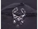 Silberring mit lebendigem Design