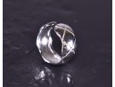 Silberring mit lebendigem Design