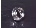 Silberring mit lebendigem Design