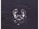 Silberring mit lebendigem Design