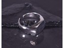 Silberring mit Siegelringdesign