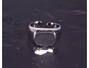 Silberring mit Siegelringdesign