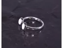 Silberring mit symmetrischer Grundform