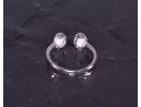 Silberring mit symmetrischer Grundform