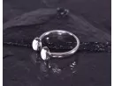 Silberring mit symmetrischer Grundform