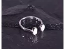 Silberring mit symmetrischer Grundform