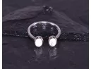 Silberring mit symmetrischer Grundform