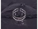 Silberring mit synchron angeordneten Ringschienen