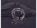 Silberring mit synchron angeordneten Ringschienen