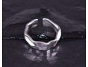 Silberring mit verknittertem Style