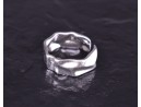 Silberring mit verknittertem Style