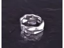 Silberring mit verknittertem Style
