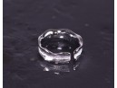 Stilvoller Silberring offen