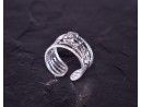 Vintage Silberring mit mehreren verzierten Ebenen