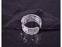 Vintage Silberring mit mehreren verzierten Ebenen